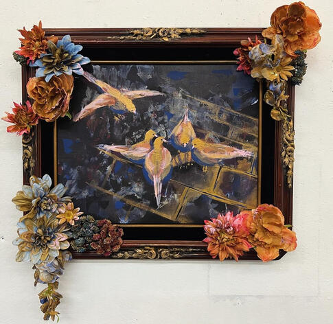 Golden Birds 2024 (21x27 with frame)